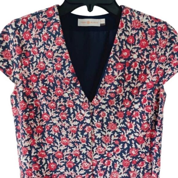 Tory Burch Calico Fit & Flare Floral Ponte Dress XS NWOT - Picture 8 of 9
